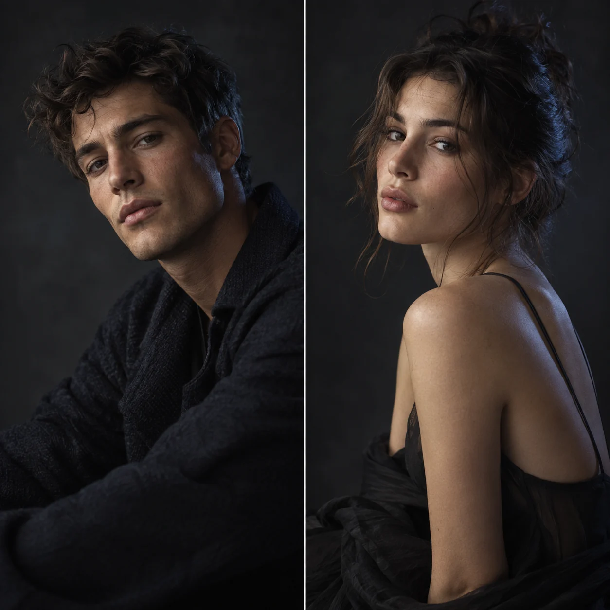 Two related fictional portraits explore different gender presentations